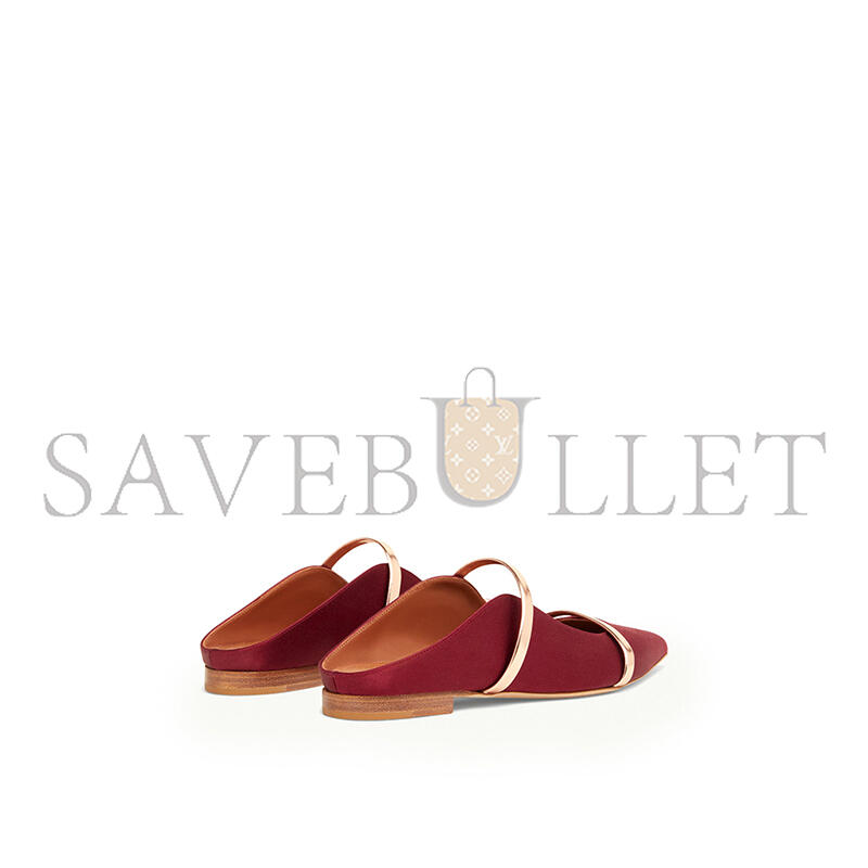 MALONE SOULIERS MAUREEN RED & GOLD SATIN FLATS MAUREENFLAT29BLK MALONE SOULIERS MAUREEN RED & GOLD SATIN FLATS MAUREENFLAT29BLK